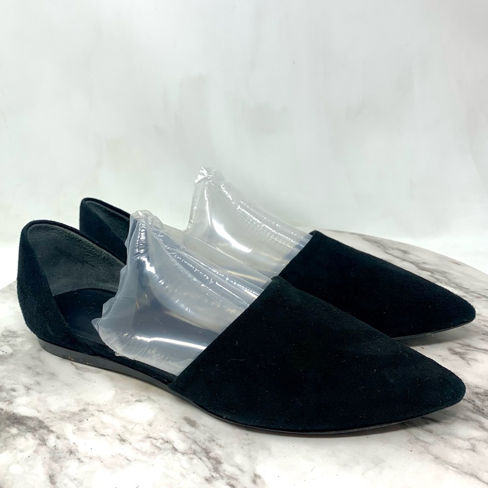 Vince Nina Minimalist Pointed Toe D'Orsay Suede Flats 6.5 Office Casual Classic